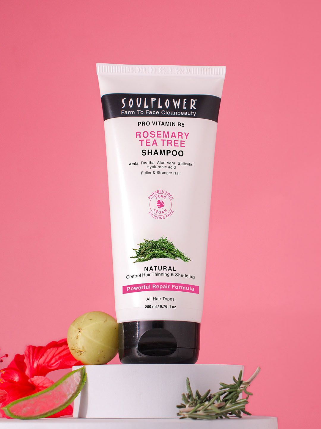 Soulflower Rosemary Tea Tree Shampoo -200 ml-image-27