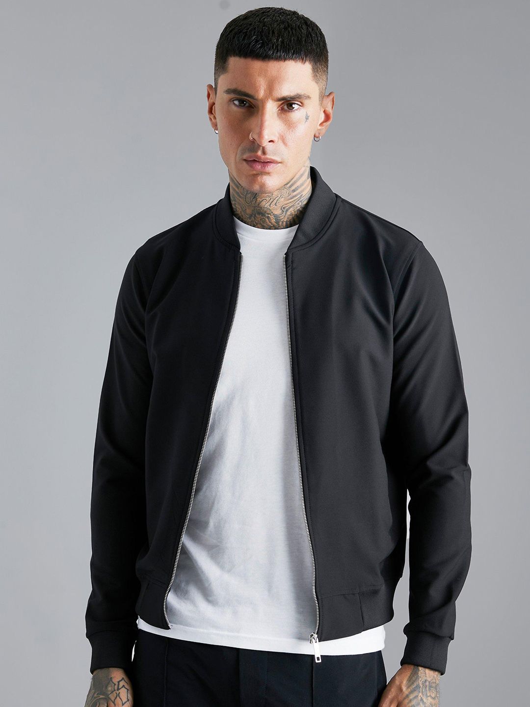 boohooMAN 4 Way Stretch Bomber Jacket Price History