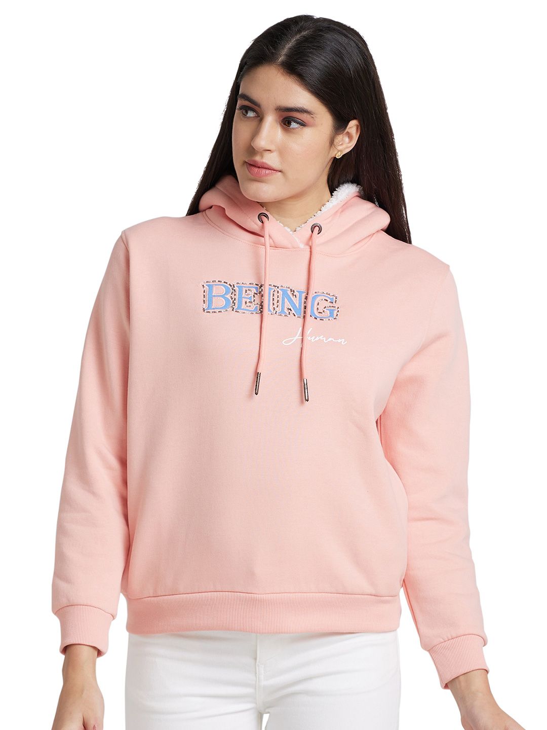 Being Human Women Pink Printed Sweatshirt-picture-11