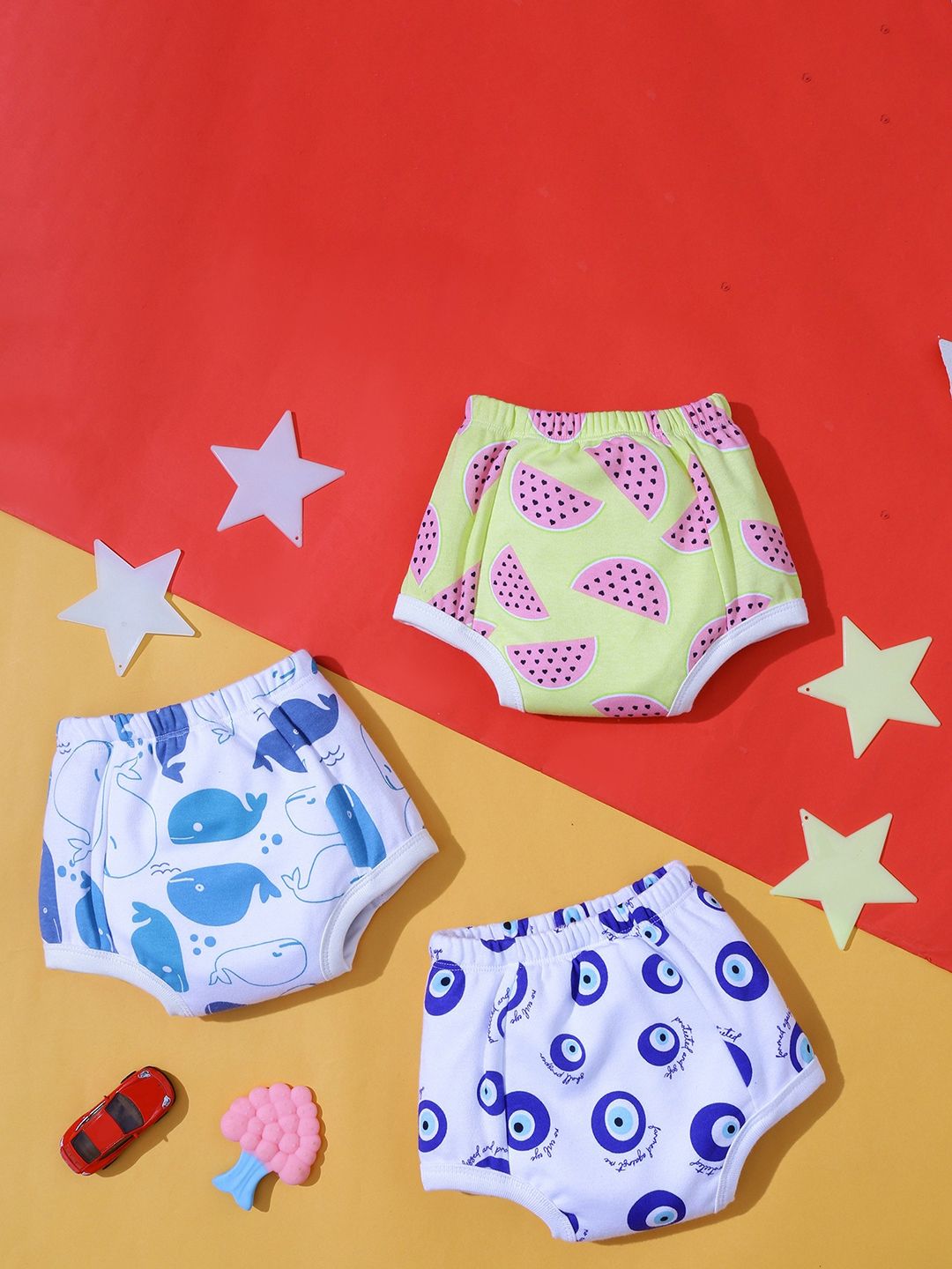 Snugkins Pack of 15 Playtime Trio Potty Training Pull-up Diaper Pants 1-2 Years-image-45