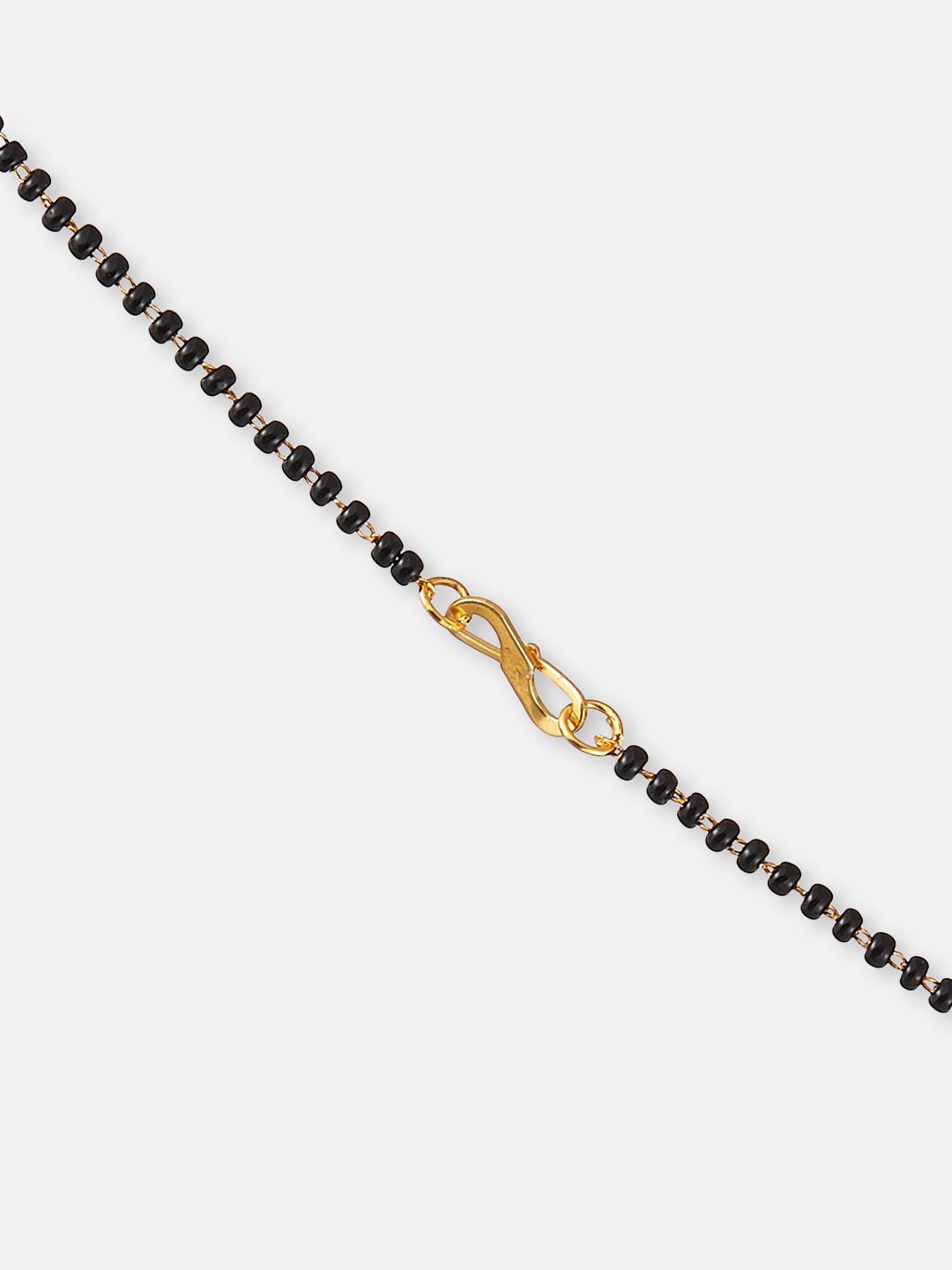 ATIBELLE Set Of 2 Gold Plated & Stone Studded Mangalsutra & Earrings