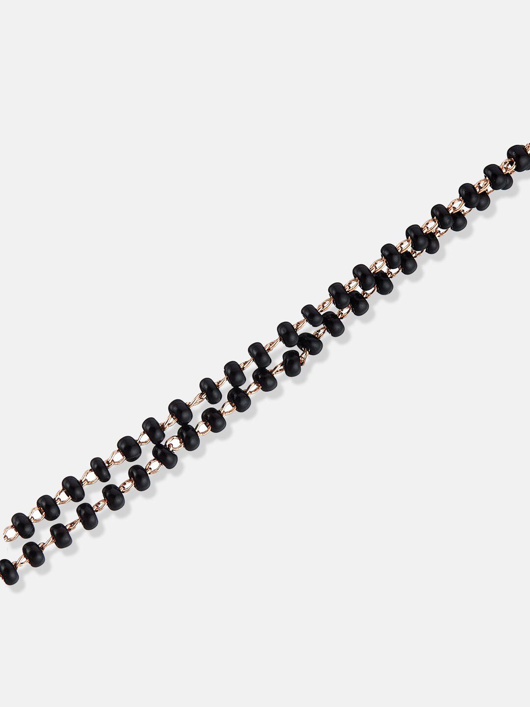 ATIBELLE Rose Gold Plated & CZ Studded Mangalsutra
