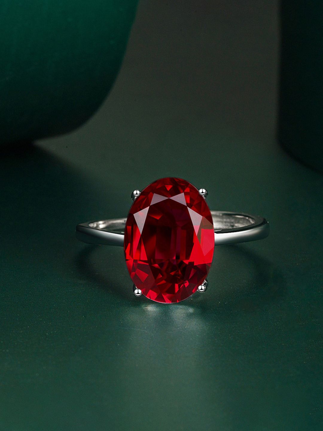 Designs & You Silver-Plated CZ Studded Finger Ring-picture-15