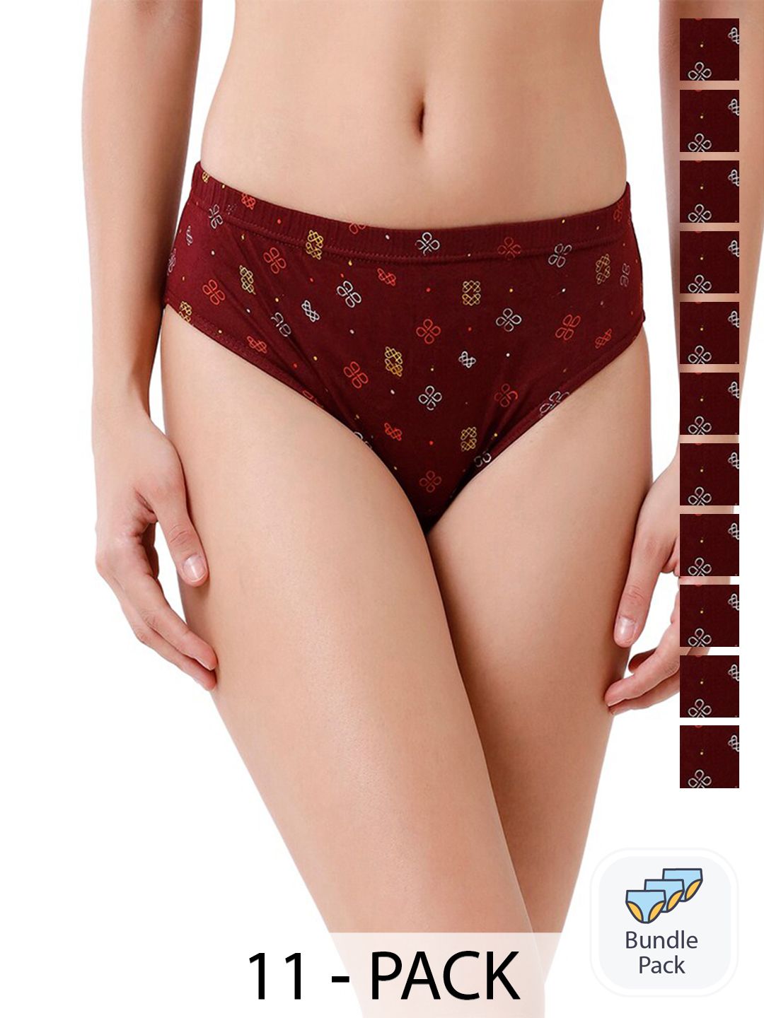Buy Rupa Jon Assorted Cotton Bikini Panty (Pack Of 10) for Women