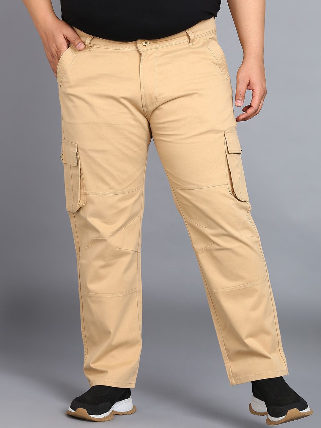 Urbano Plus Men Mid-Rise Cotton Cargos-picture-18