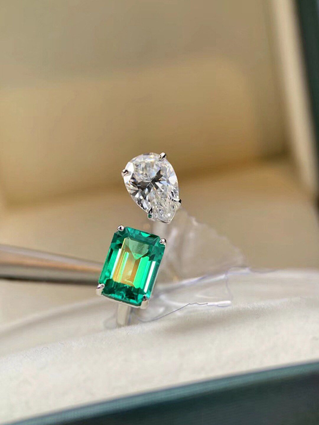 Designs & You Silver-Plated American Diamond Studded Finger Ring-picture-10