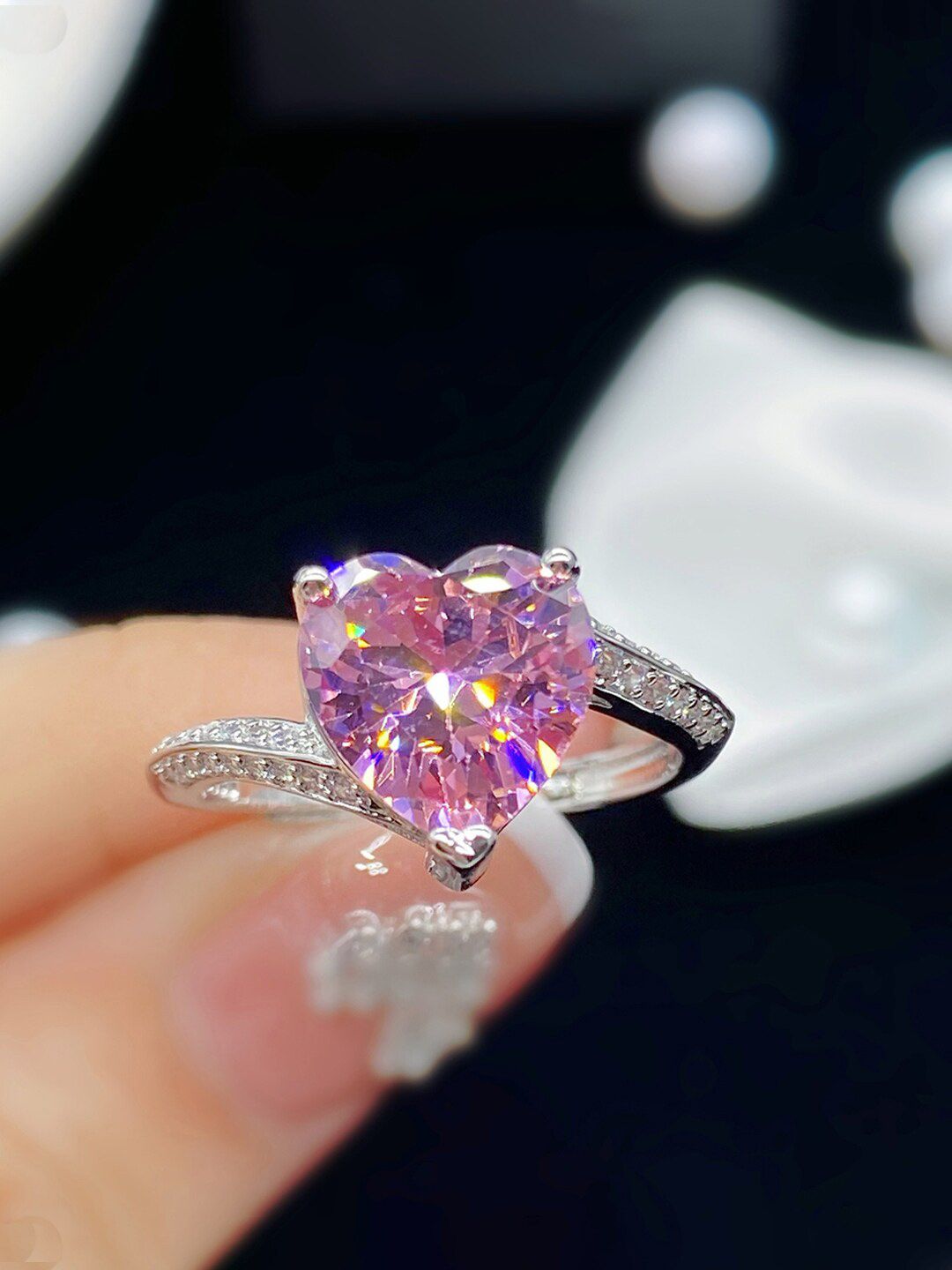 Designs & You Silver-Plated AD Studded Finger Ring-picture-42