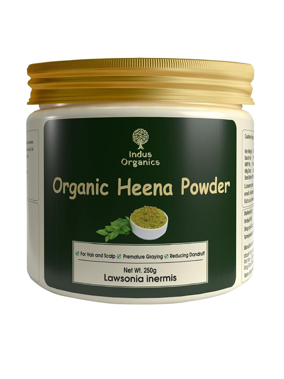 Indus Organics Organic Heena Hair Color Powder - 250g-picture-36