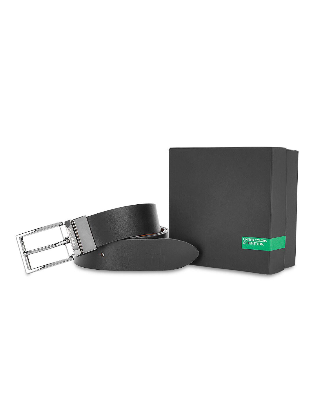 United Colors of Benetton Men Leather Reversible Belt-image-46