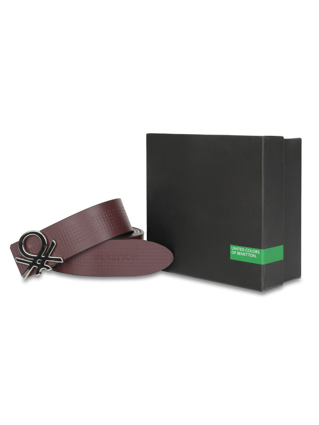 United Colors of Benetton Men Textured Leather Reversible Belt-picture-32