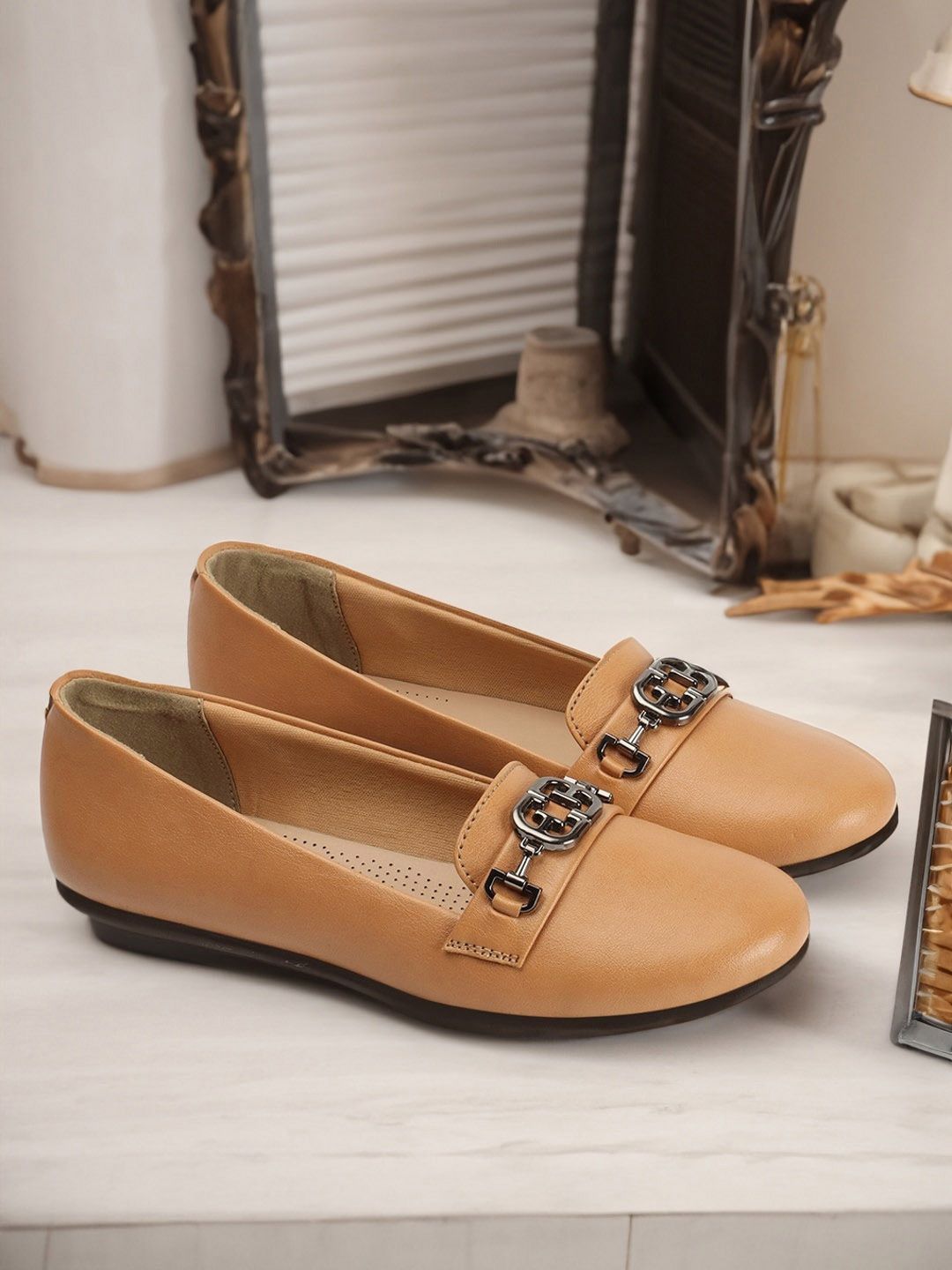 ELLE Women Buckle Detail Lightweight Loafers-picture-26