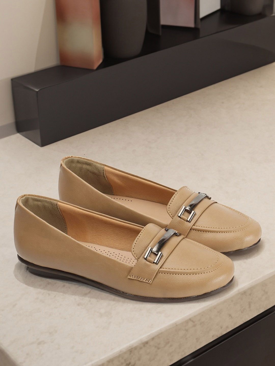 ELLE Women Buckle Detail Lightweight Loafers-picture-28