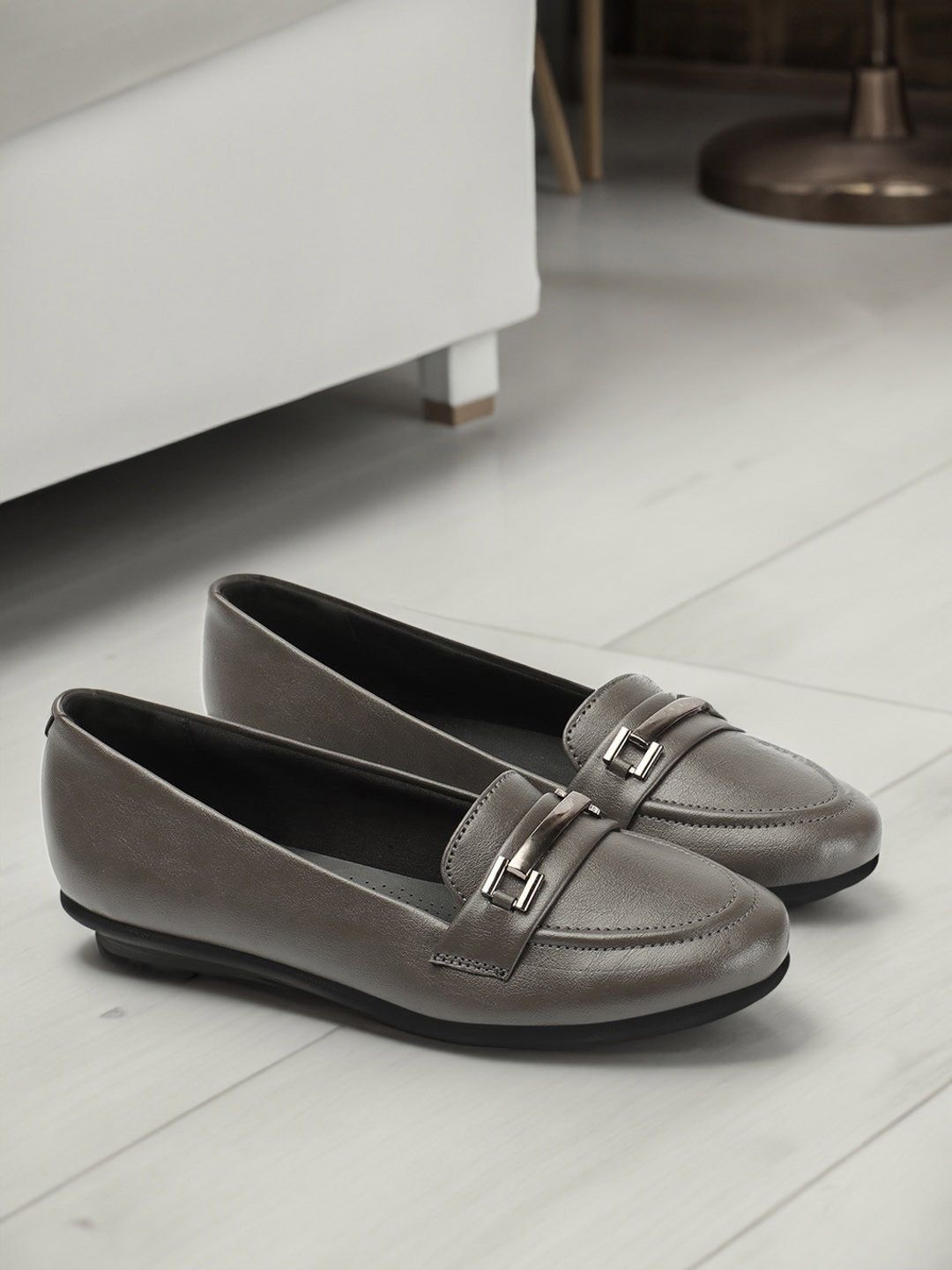 ELLE Women Buckle Detail Lightweight Loafers-picture-25