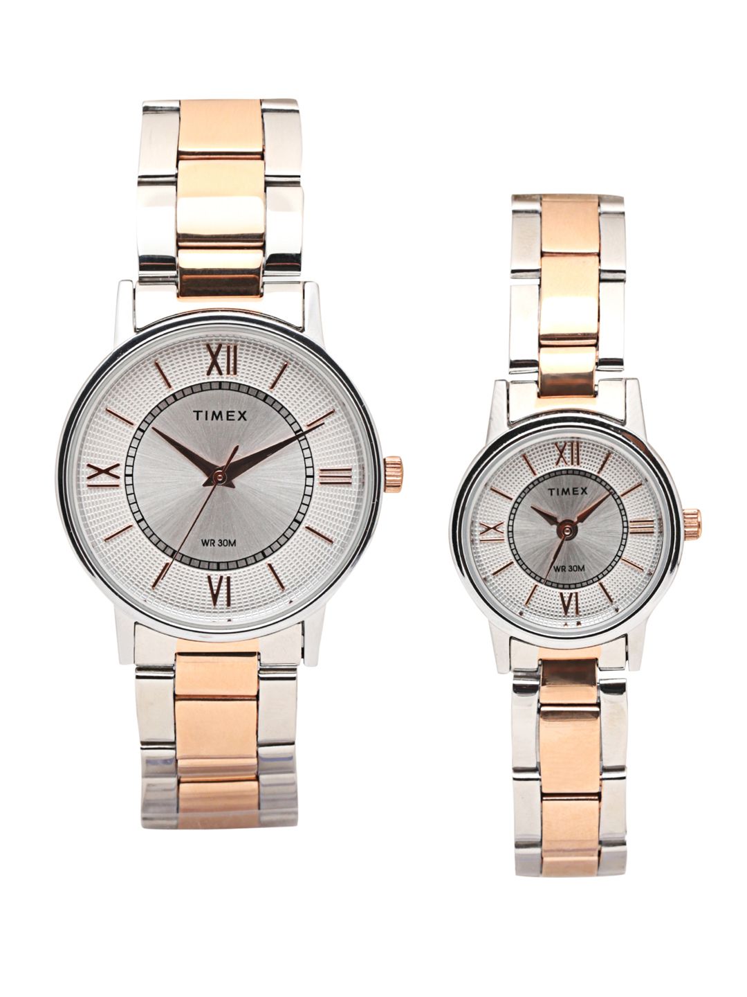 Timex Pairs Silver-Toned Analogue Watch - TW00PR213-picture-0