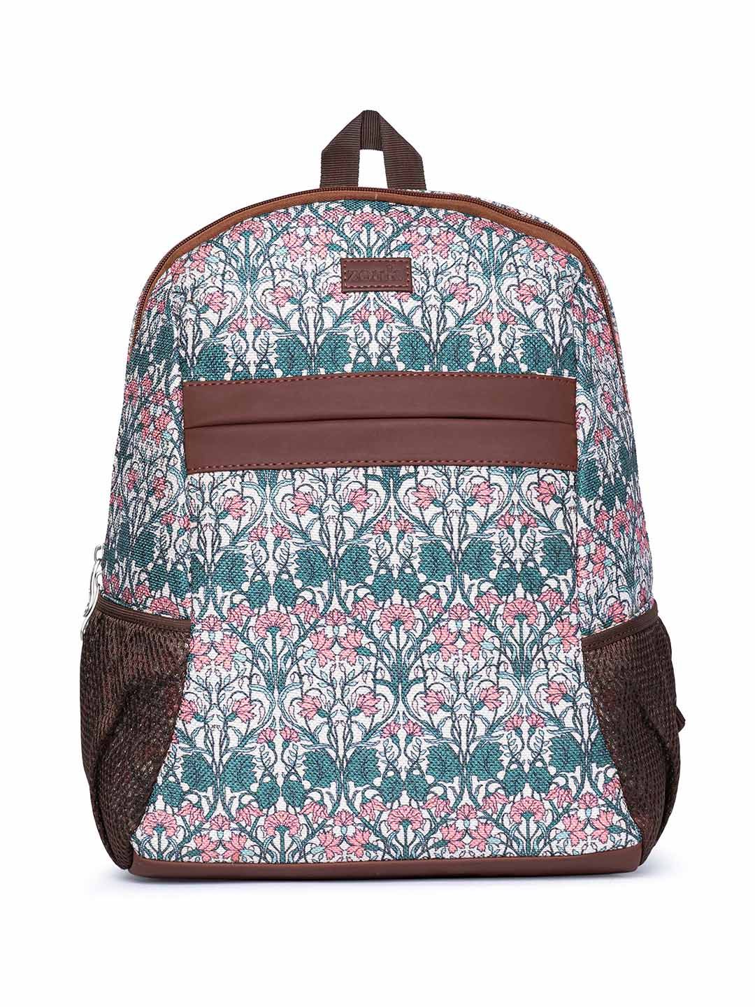 ZOUK Dome Daypack Red Printed Mini Backpack