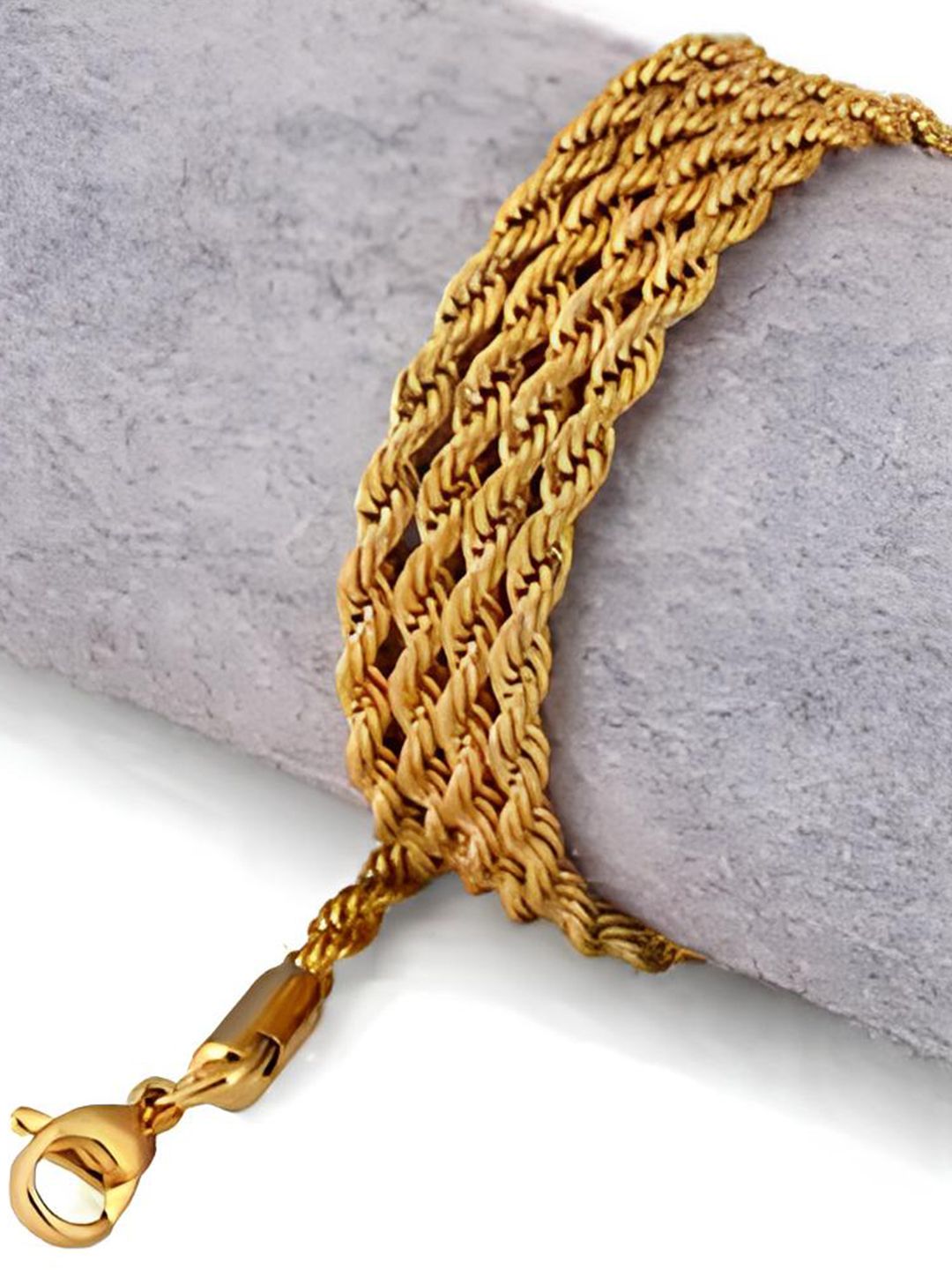 KARISHMA KREATIONS Unisex Stainless Steel Gold-Plated Chain-picture-33