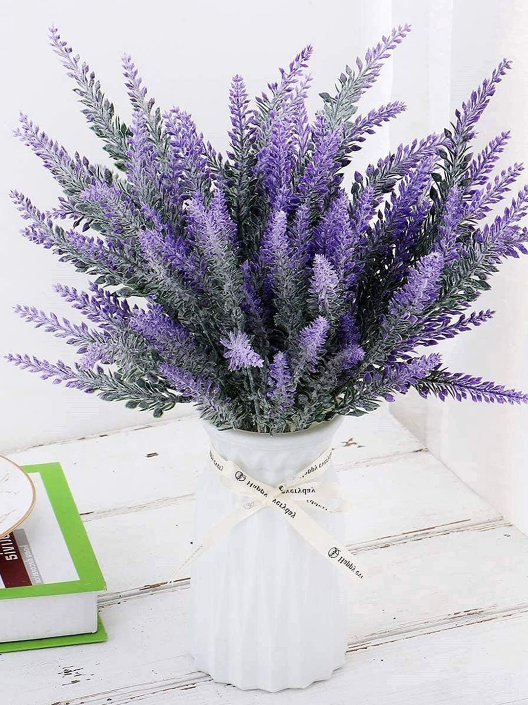 Homesake 4-Pcs Purple UV-Resistant Faux Lavender Flower-image-43