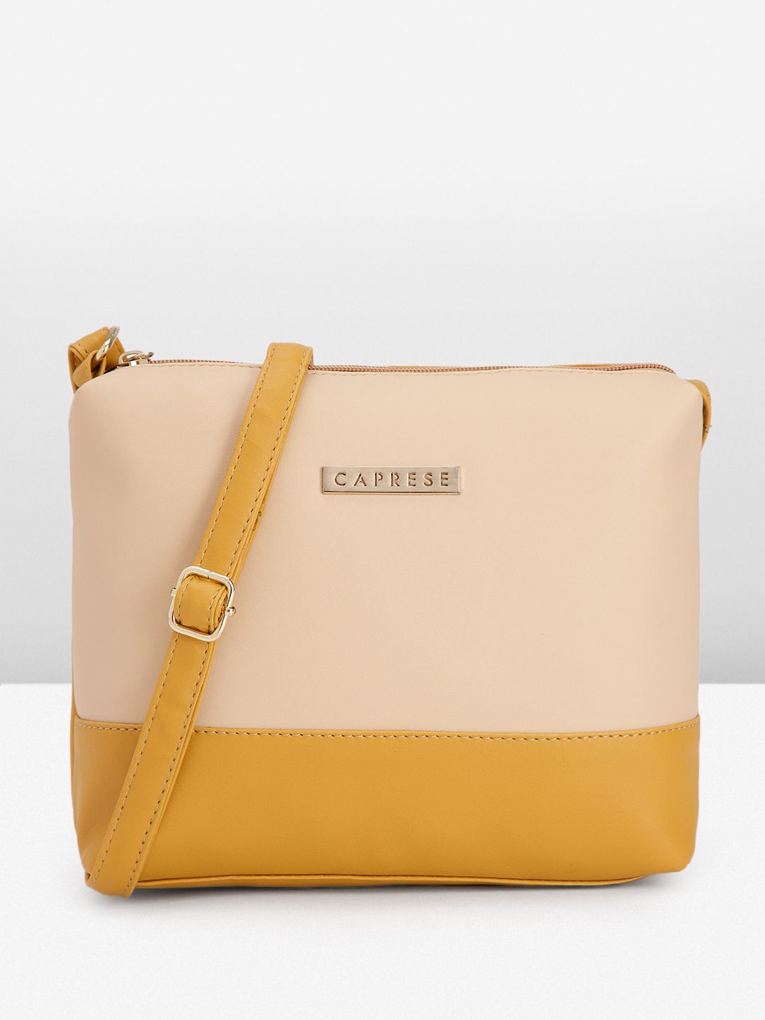 Caprese Colourblocked Structured Sling Bag-picture-35