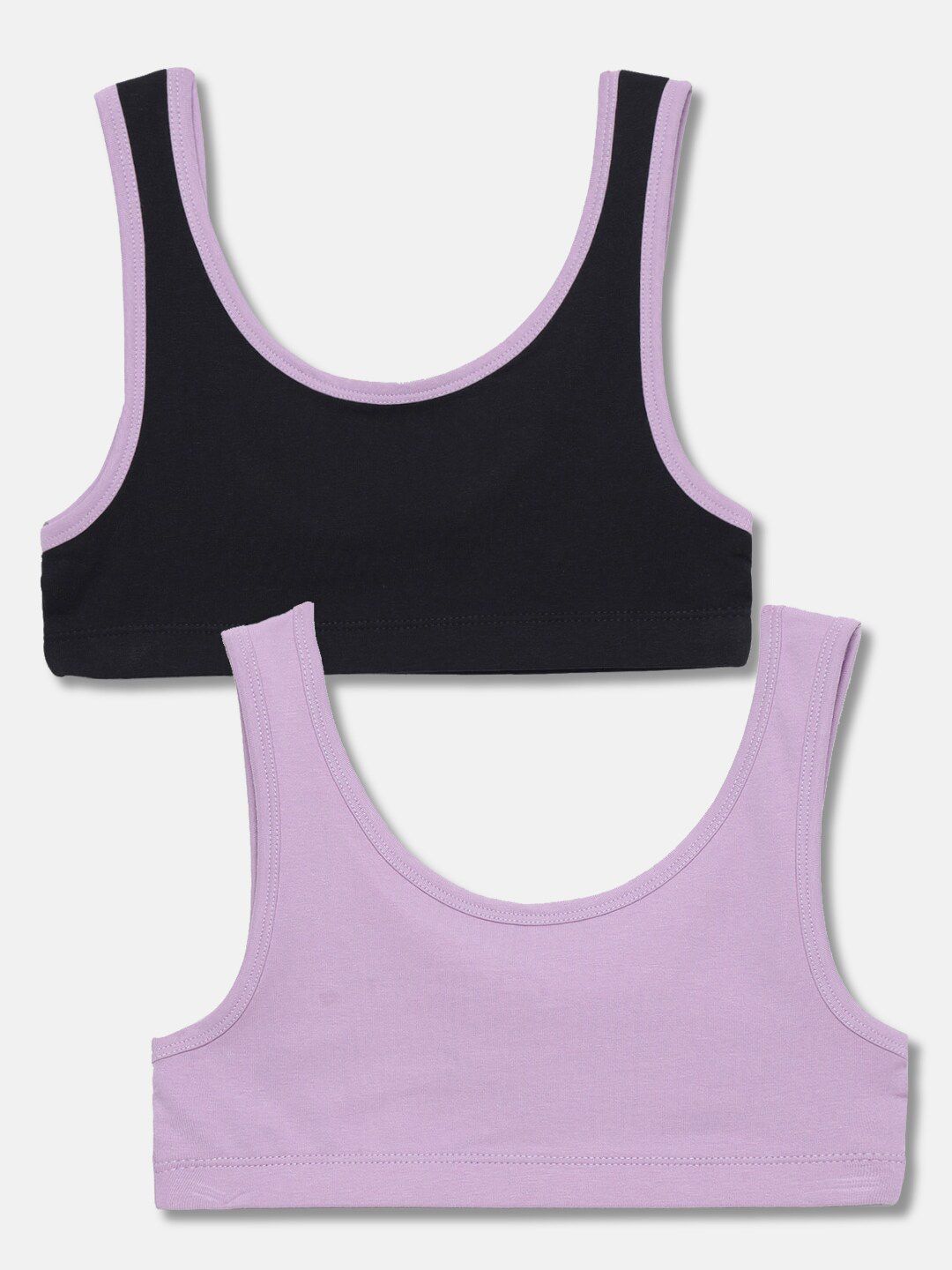 mackly Girls Pack Of 2 Full Coverage Non Padded Beginners Bra With All Day Comfort-picture-20