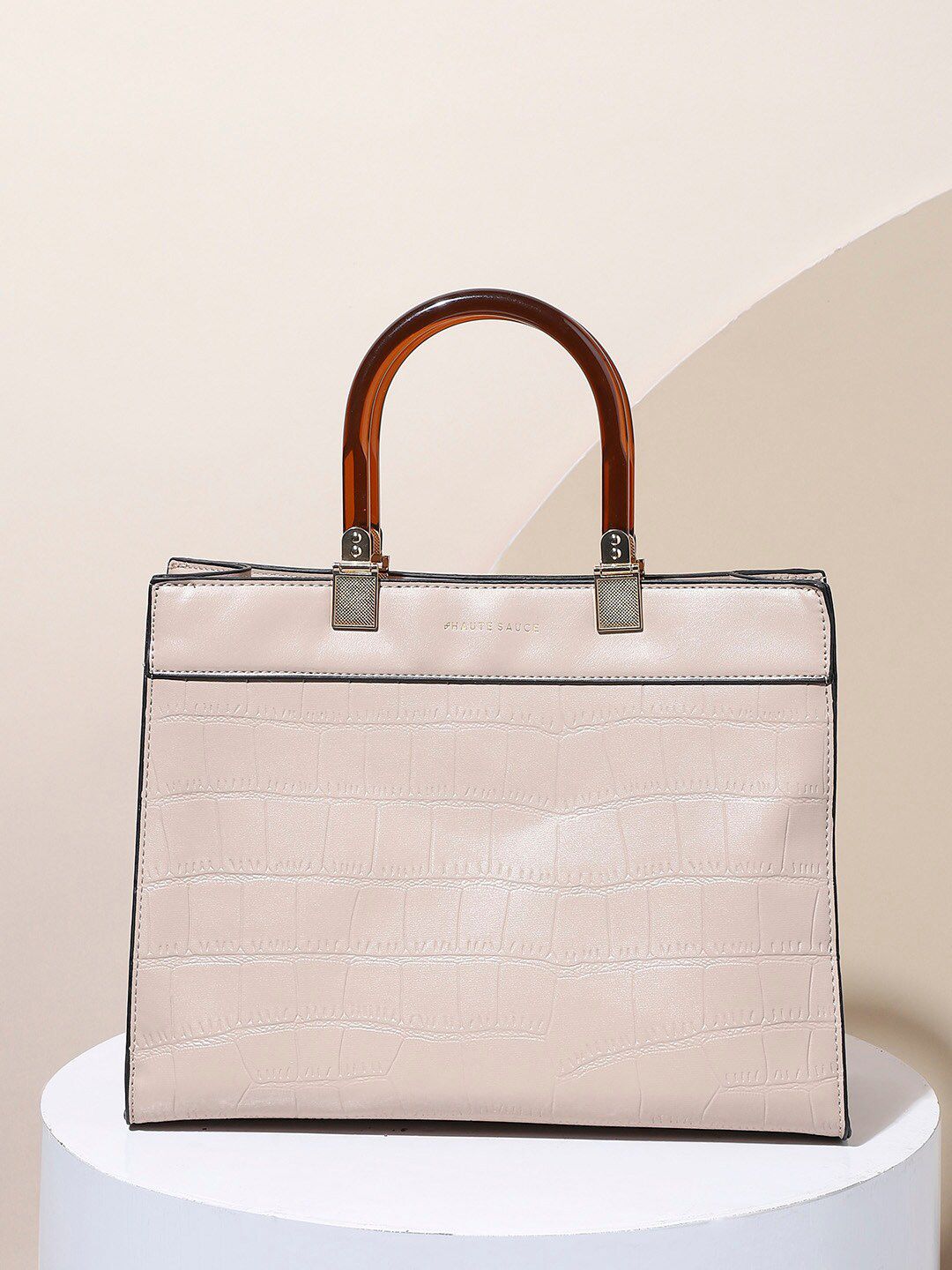 HAUTE SAUCE by Campus Sutra PU Structured Handheld Bag-picture-18
