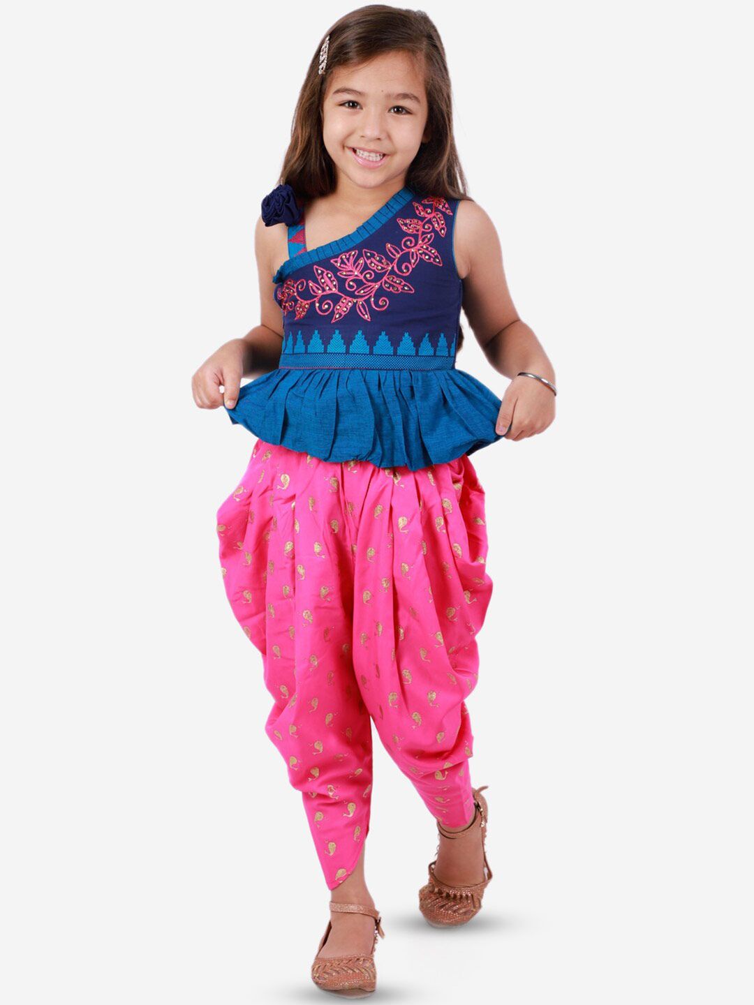 Twisha Girls Embellished Top With Dhoti Pants-picture-48