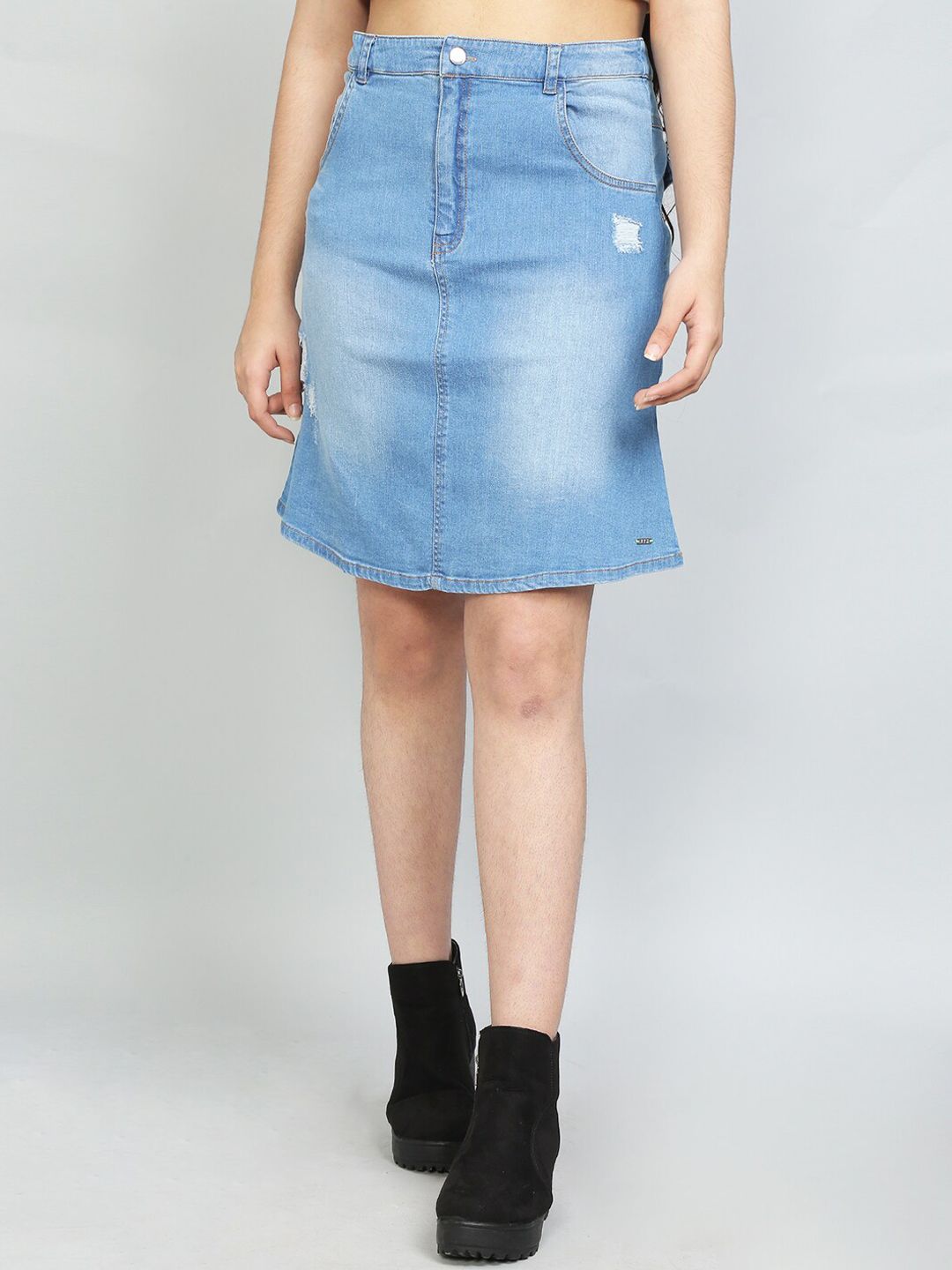 VYN Girls Straight Denim Skirt-picture-18