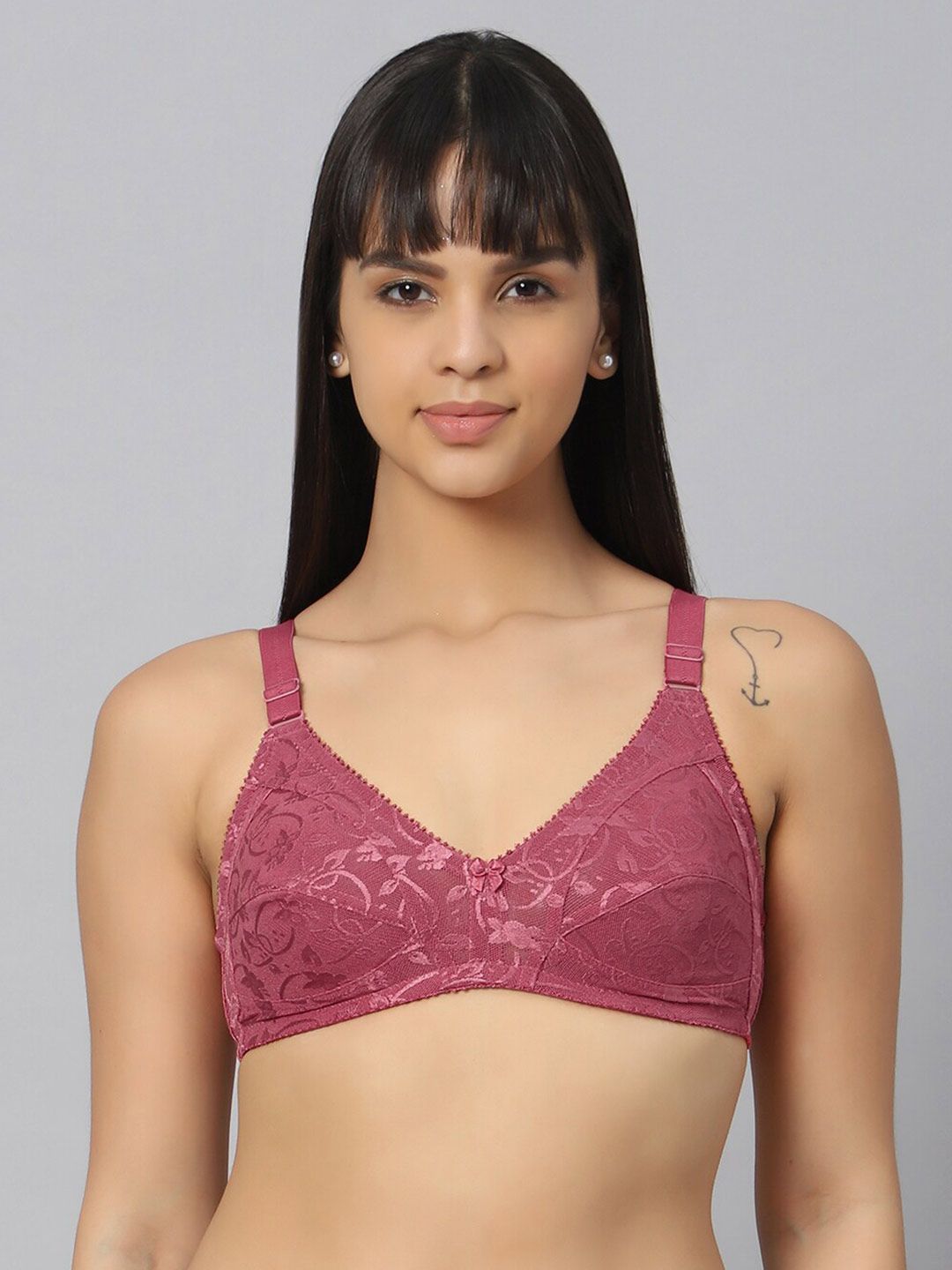 Bluenixie Floral  Full Coverage Non- Padded Multiway Straps Non-Wired Bra