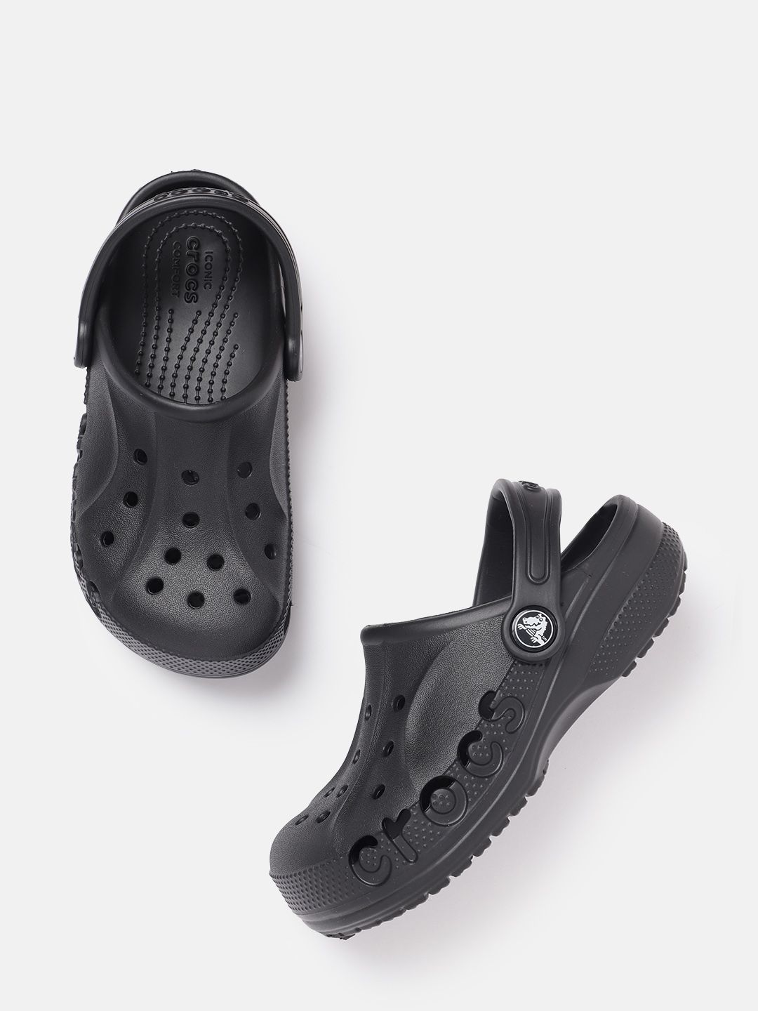Crocs Kids Solid Clogs with Backstrap-image-4