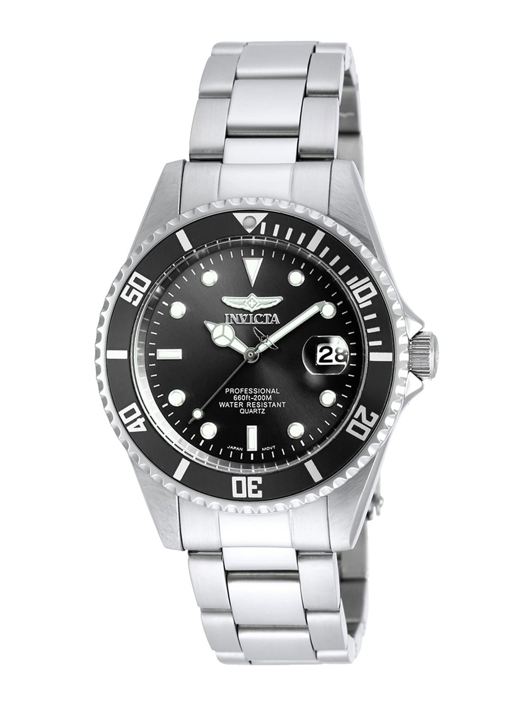Invicta Men Stainless Steel Bracelet Style Straps Analogue Motion Powe