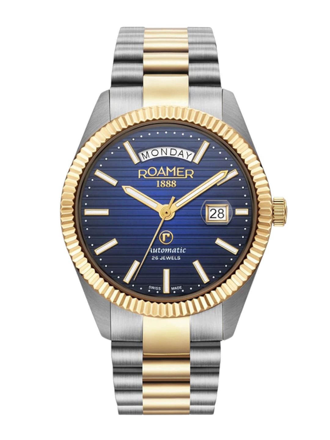 ROAMER Men Water Resistance Stainless Steel Swiss Made Analogue Watch 981666 47 45 50-picture-28