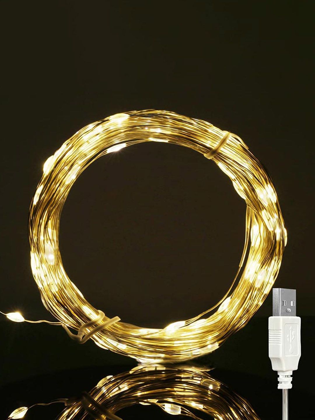 Homesake Yellow 4 Pieces Waterproof 100-LED Waterproof String Lights-picture-43