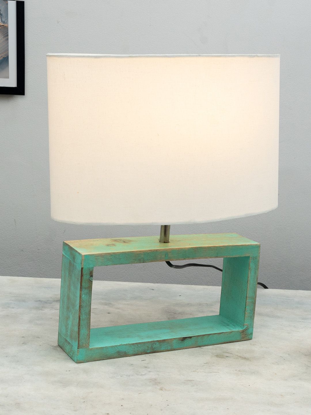 Homesake White Wood French Country Rectangle Table Lamps-image-13