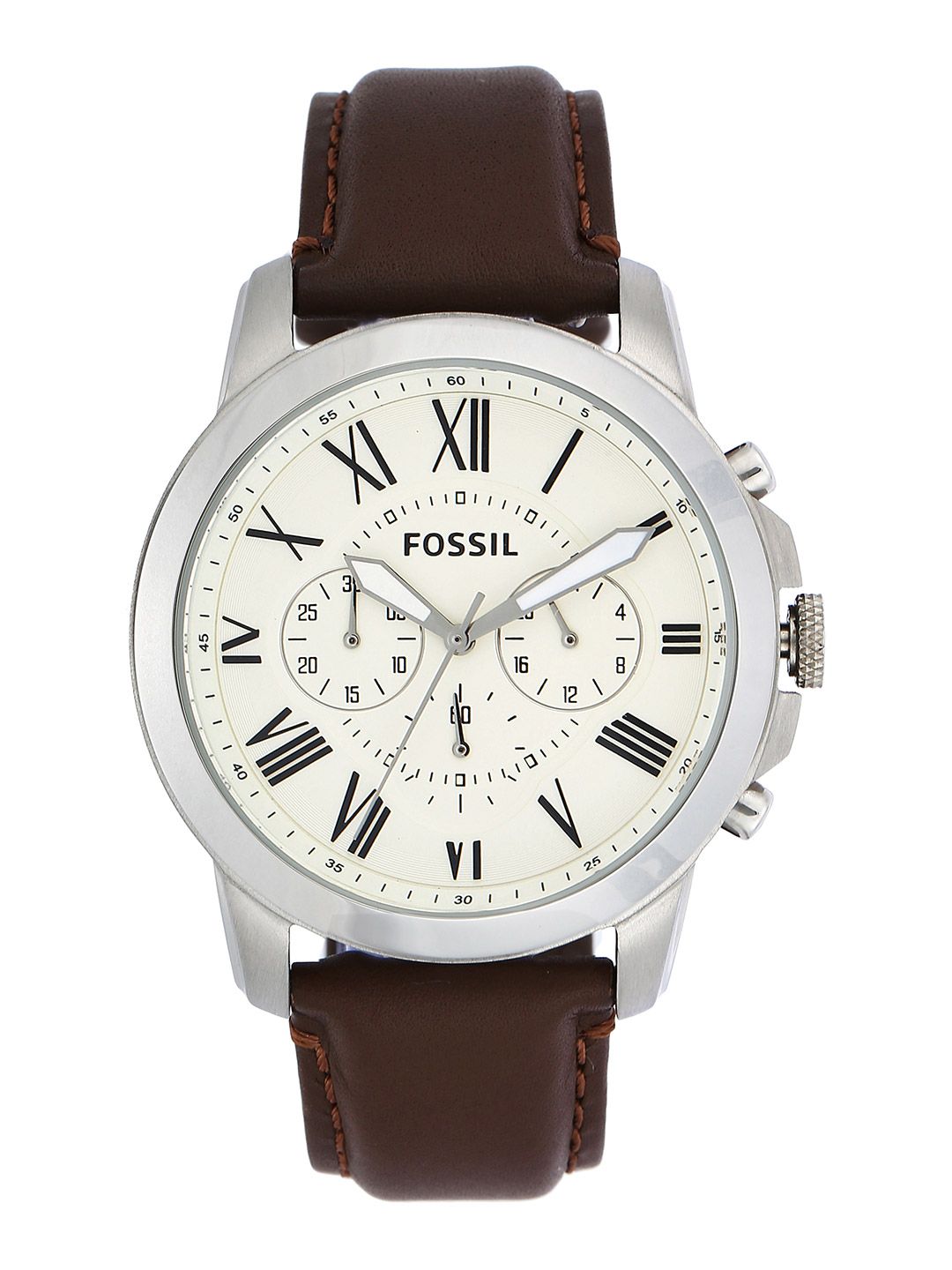 Fossil Men Leather Straps Analogue Watch FS4735-image-10