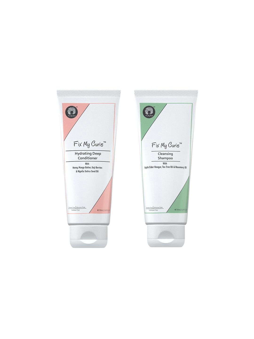 Fix My Curls Set Of 2  Cleansing Shampoo & Hydrating Deep Conditioner - 50ml Each-image-15
