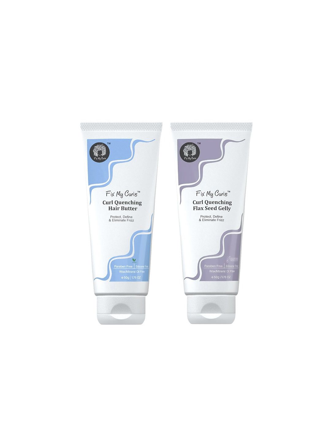 Fix My Curls Curl Quenching Set Of 2 Hair Butter & Flax Seed Gelly - 50g Each-picture-13