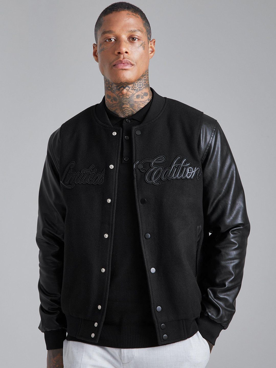 Boohooman bomber outlet jacket