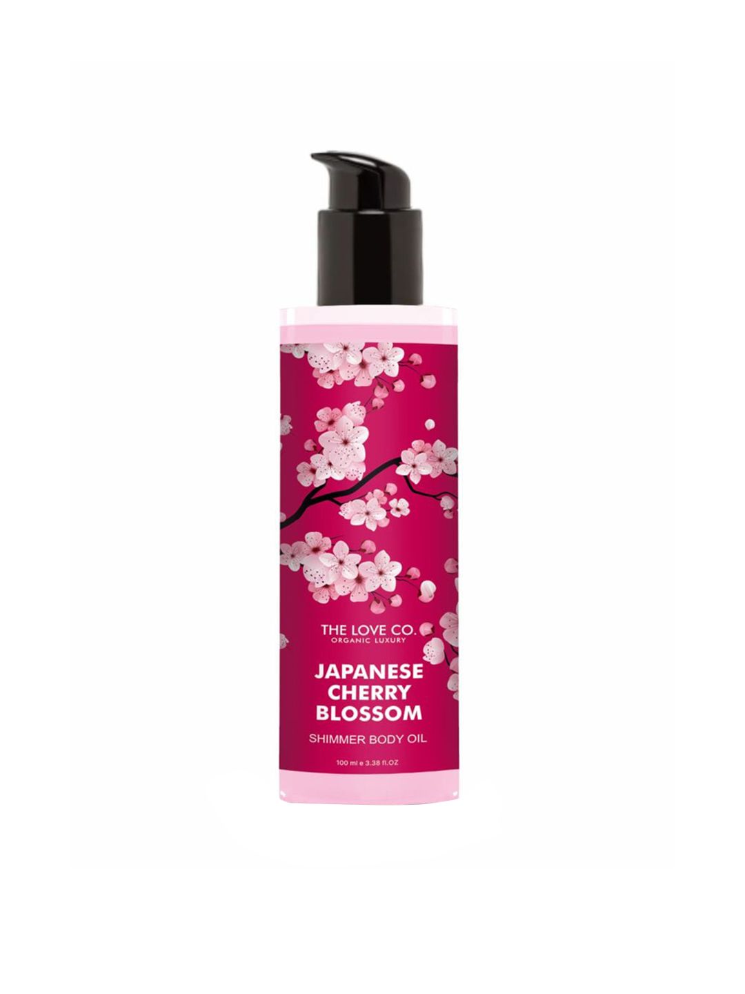 The Love Co Japanese Cherry Blossom Shimmer Body Oil - 100ml-image-48