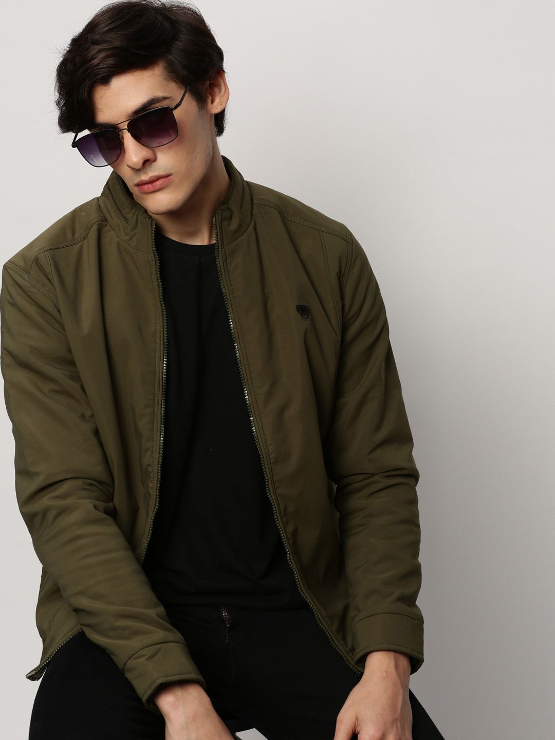 showoffff SHOWOFF Mock Collar Windcheater Bomber Jacket-picture-56
