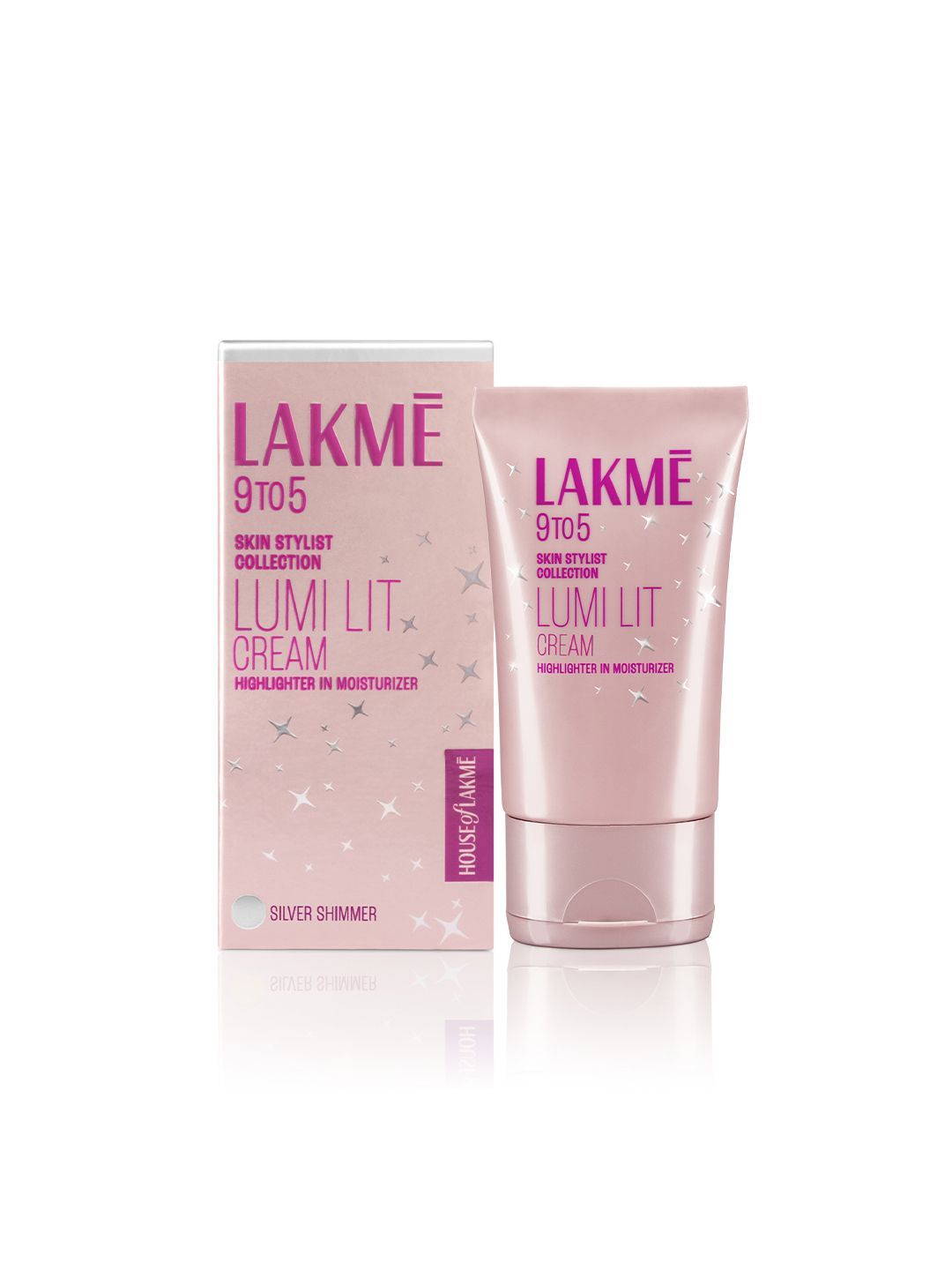 Lakme 9 to 5 Lumi Lit Highlighter in Moisturizer Cream 30 g - Silver Shimmer-picture-57