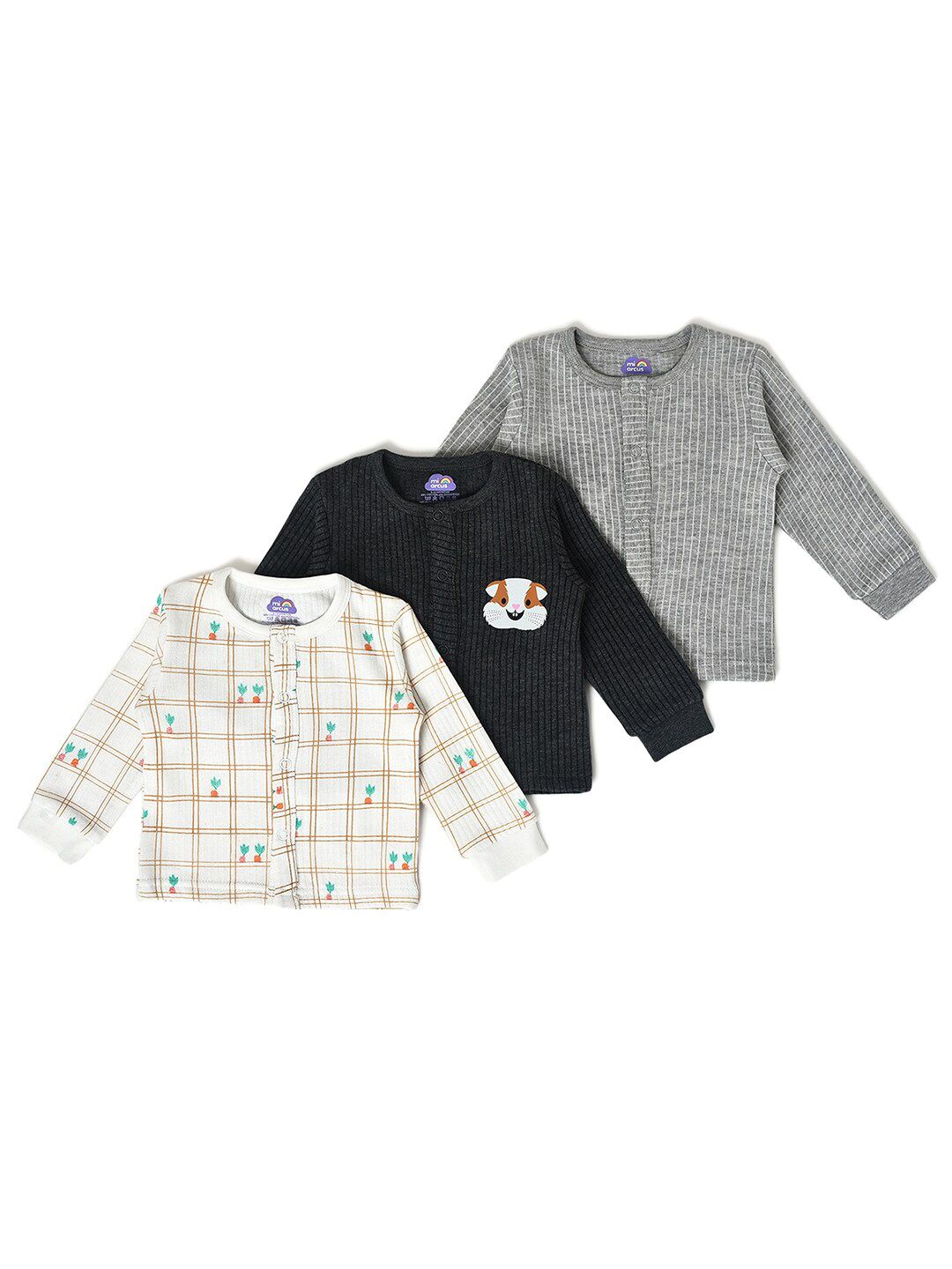 MiArcus Kids Cotton Thermal Wear Pack Of 3-picture-19
