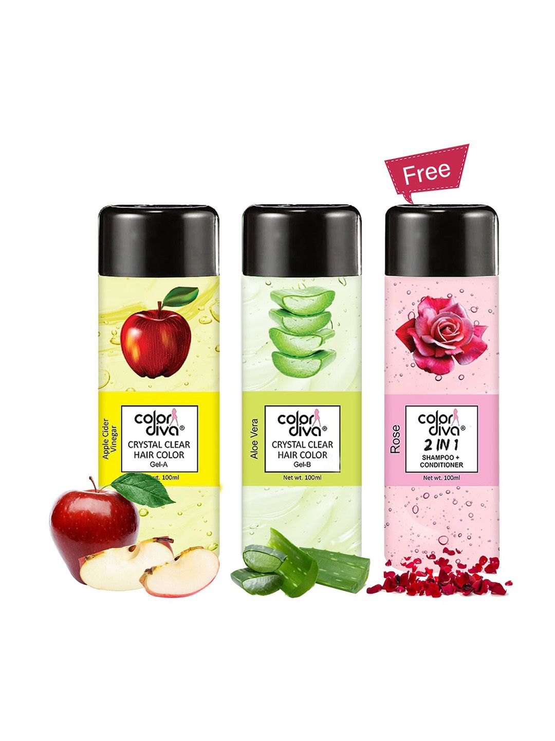 Adbeni Pack of 2 Ammonia Free Hair Colours & Shampoo 100ml Each-picture-21