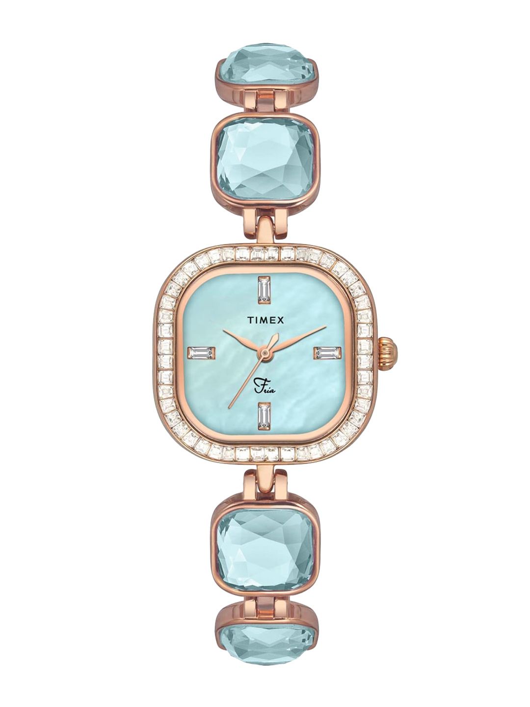 Timex Women Brass Dial & Stainless Steel Straps Analogue Watch TWEL17100-picture-13