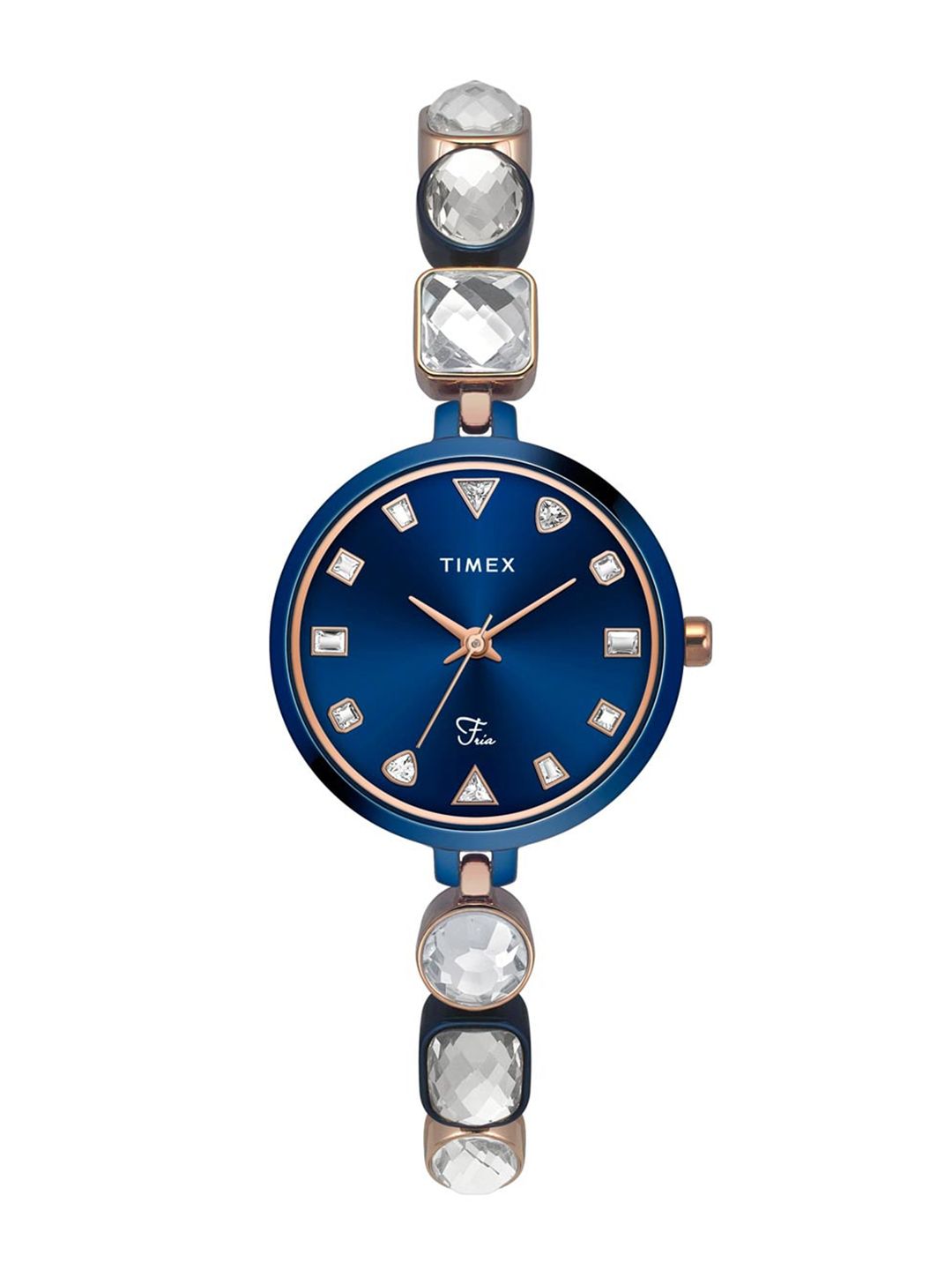 Timex Women Brass Dial & Stainless Steel Bracelet Style Straps Analogue Watch TWEL17303-picture-43