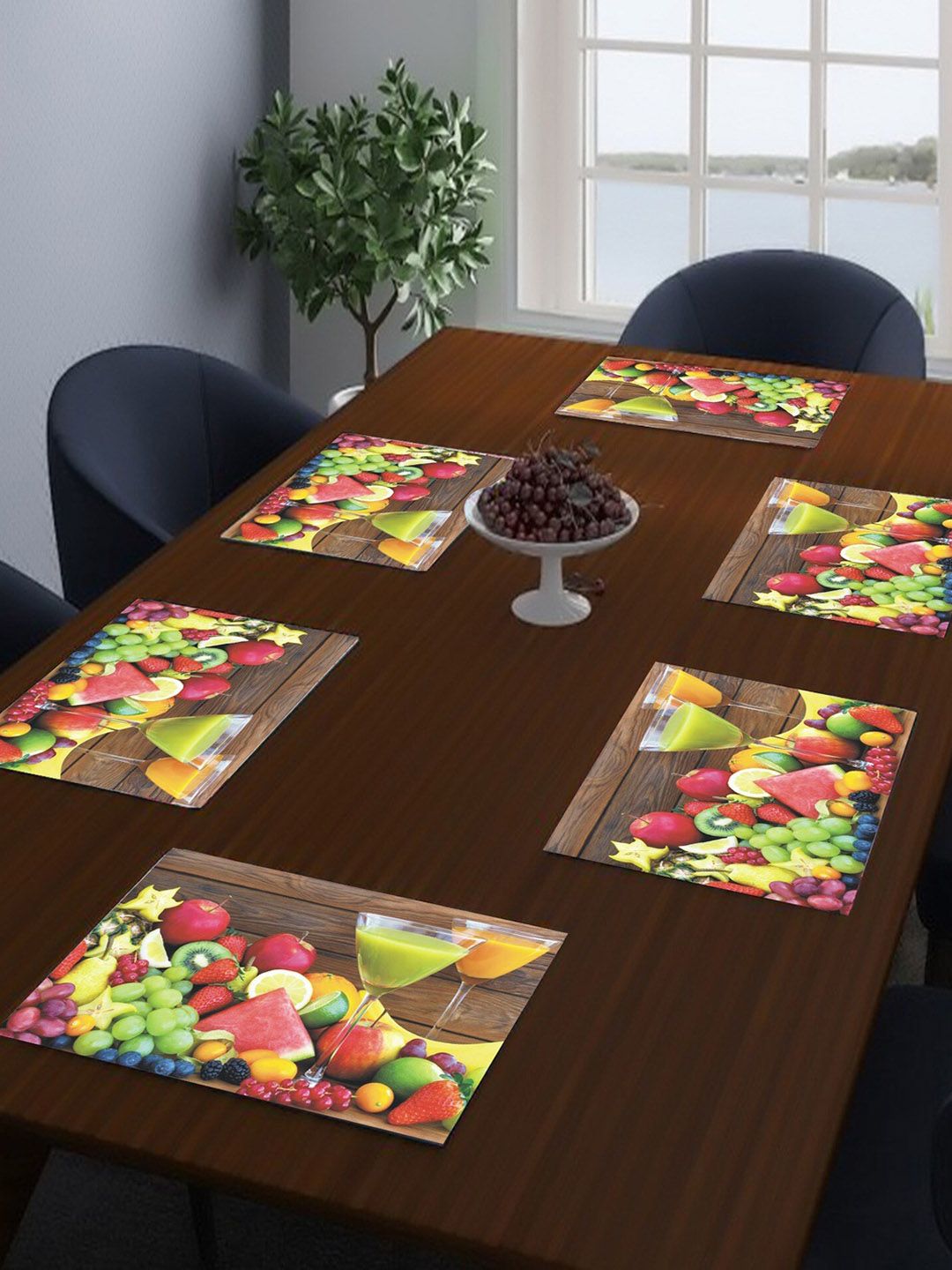 Dakshya Industries Maroon 6-Pieces Rectangular Table Placemats-image-26