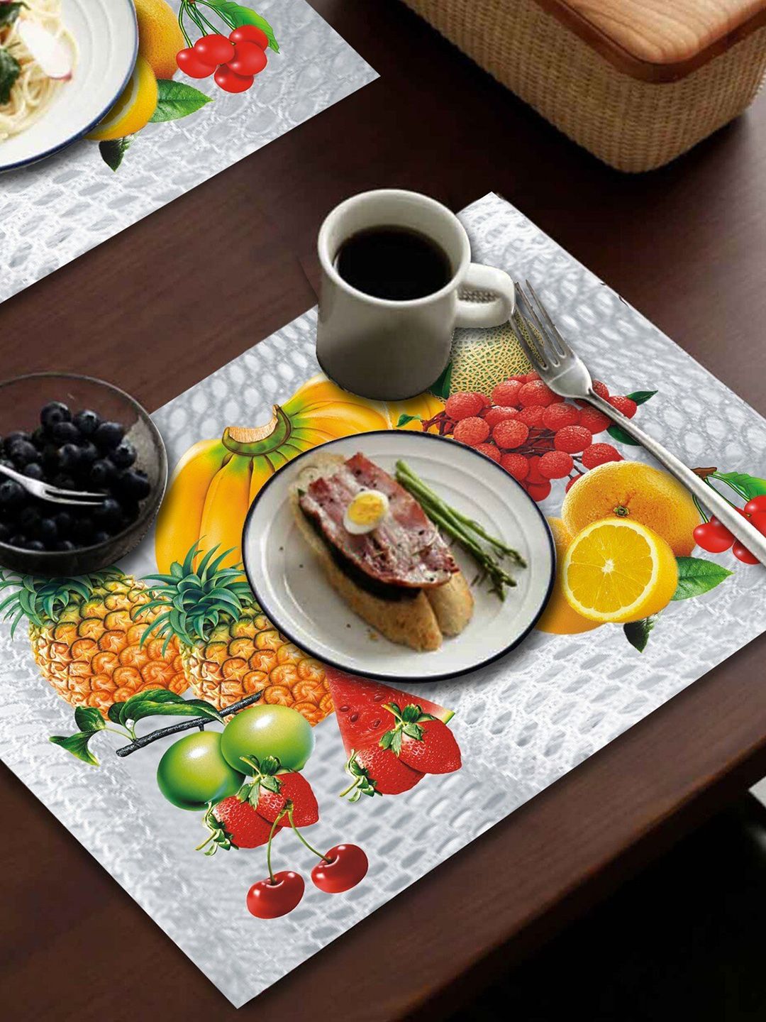 Dakshya Industries Yellow 6 Pieces Rectangular Table Placemats-image-22