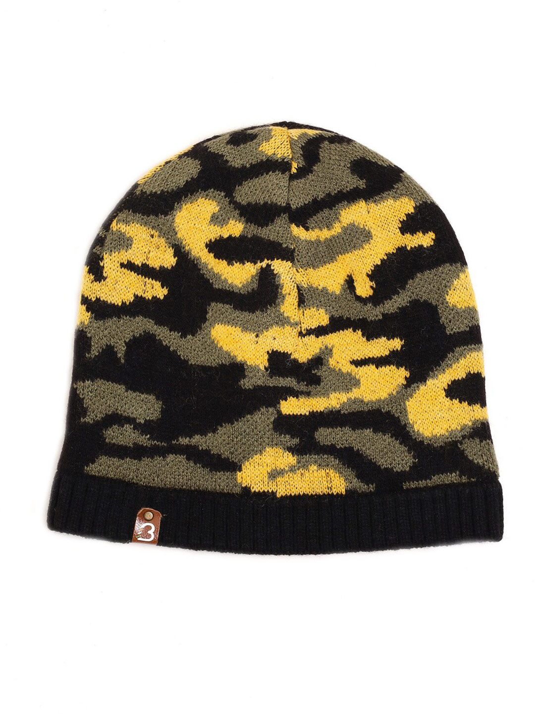 Bharatasya Girls Camouflage Printed Woolen Knitted Beanie-picture-32