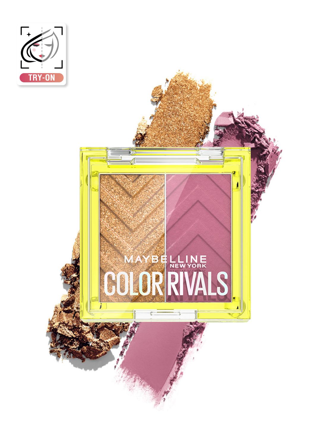 Maybelline New York Color Rivals Shadow Longwear Duo Eyeshadow Palette - Assertive x Coy-image-1