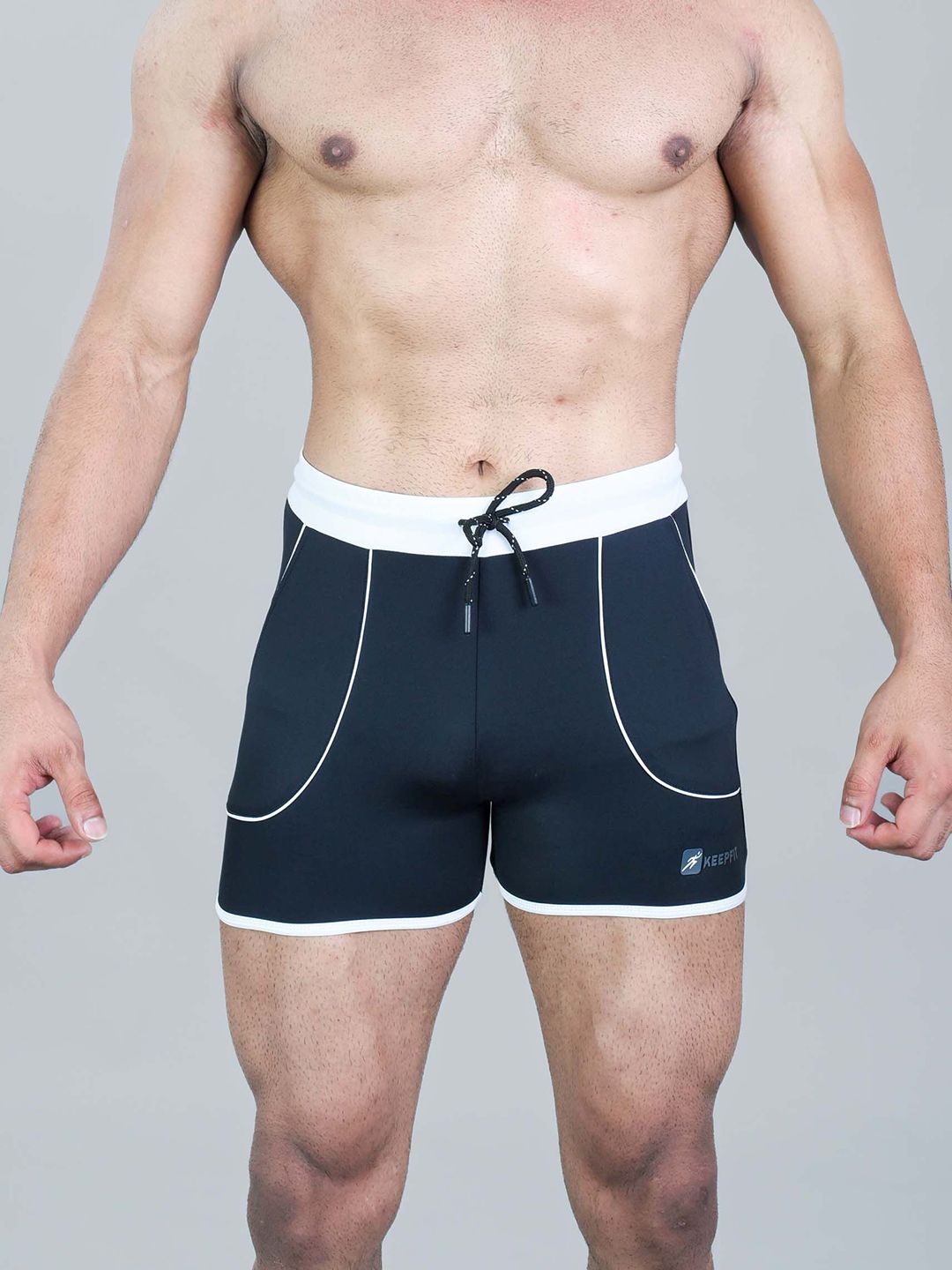 Keepfit Men Mid-Rise Breathable Swim Trunks-picture-27