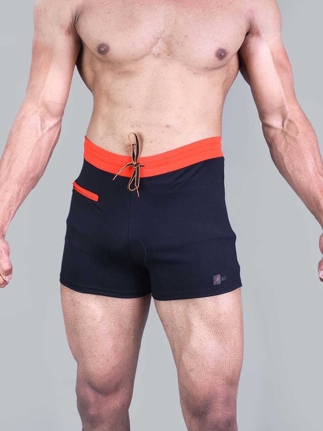 Keepfit Men Mid-Rise Breathable Swim Trunks-image-24