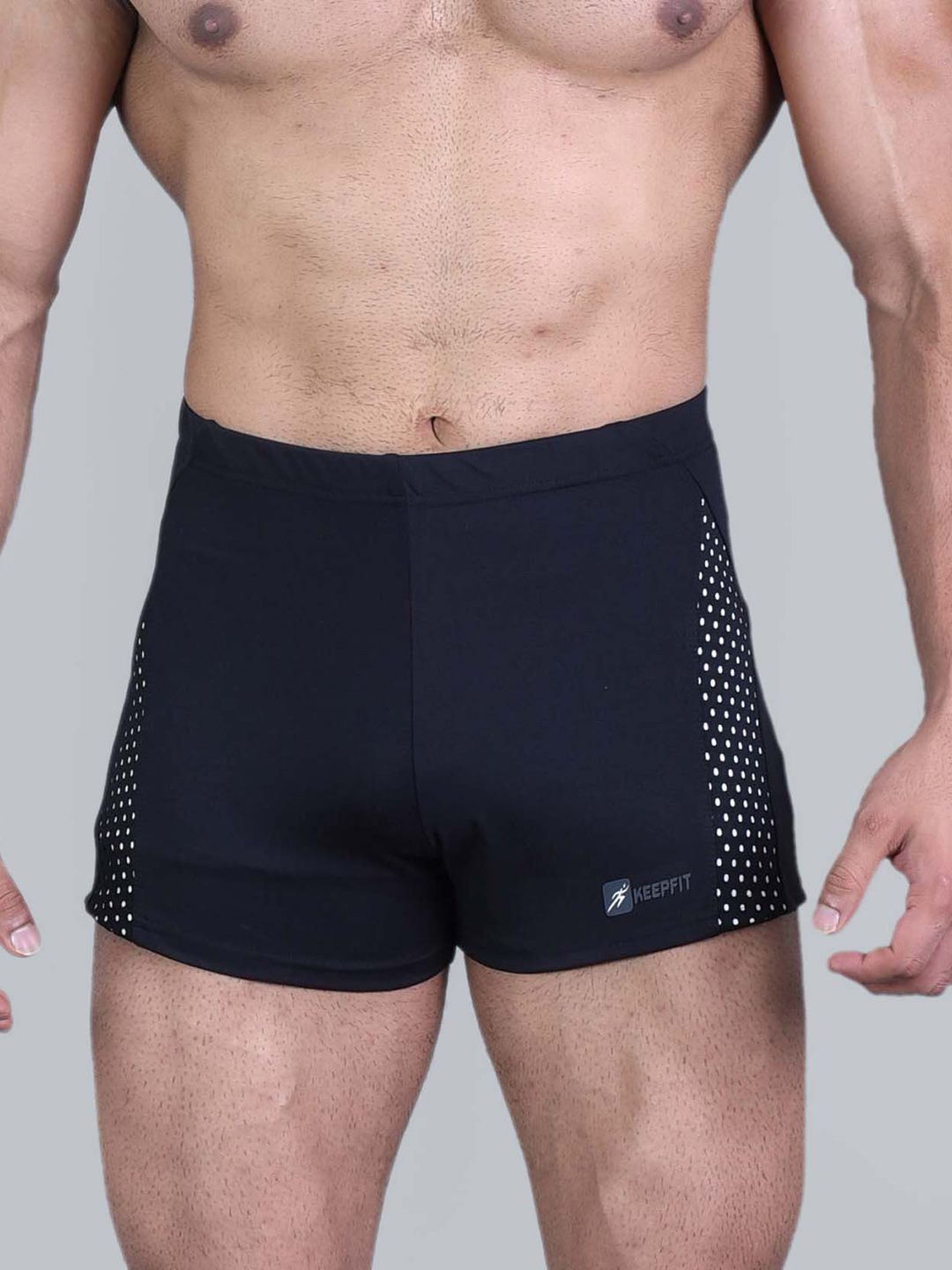 Keepfit Men Mid-Rise Breathable Swim Trunks-image-25